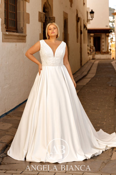 Menyasszonyi ruhák - Angela Bianca Amorosa plus size 1086