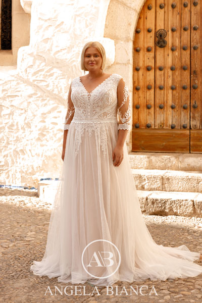 Menyasszonyi ruhák - Angela Bianca Amorosa plus size 1087