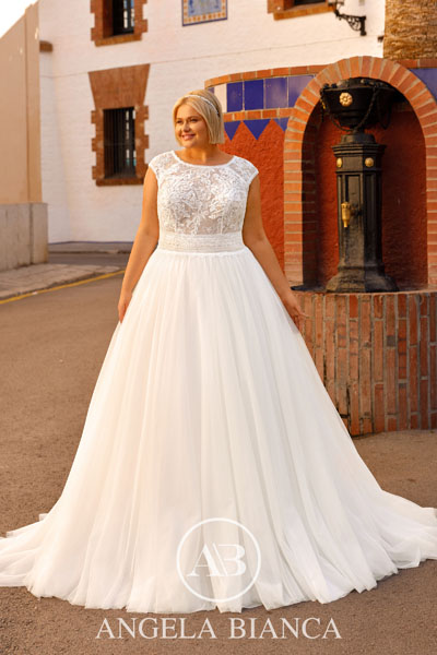 Menyasszonyi ruhák - Angela Bianca Amorosa plus size 1090
