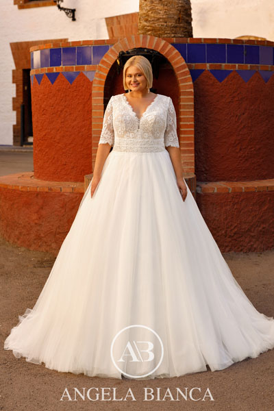 Menyasszonyi ruhák - Angela Bianca Amorosa plus size 1100