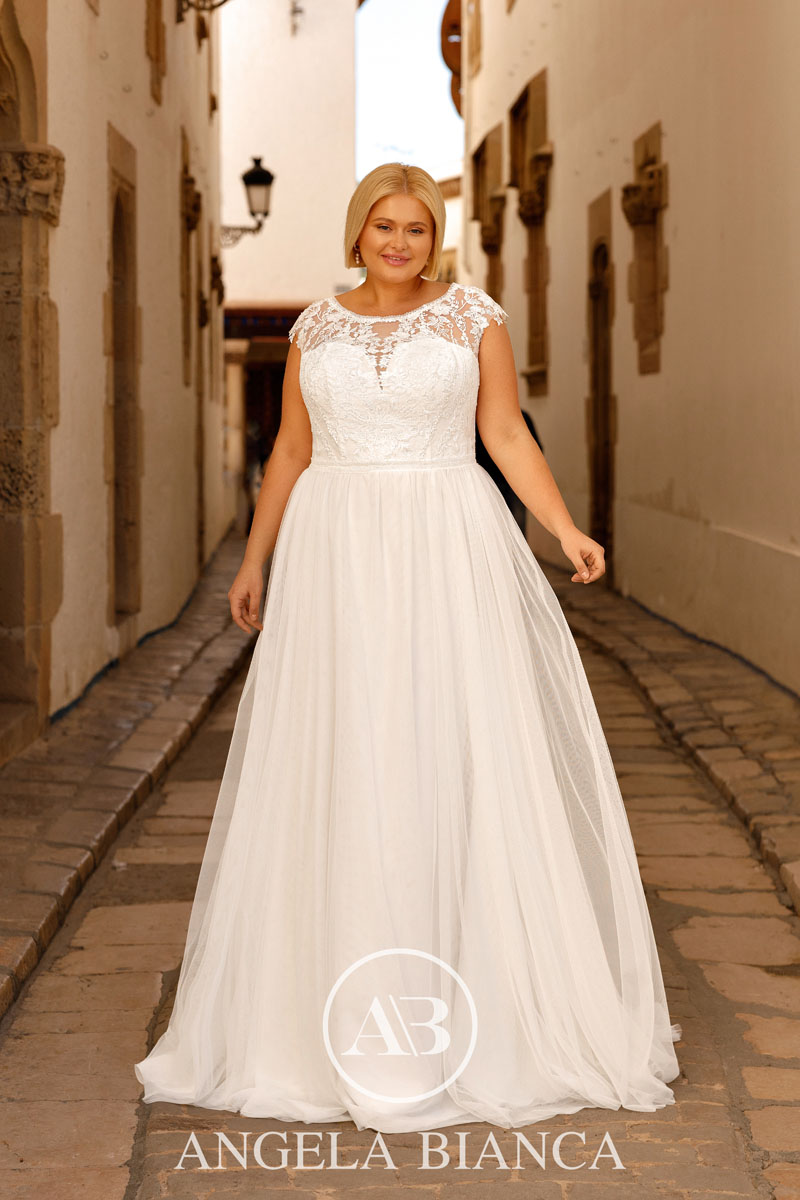 Menyasszonyi ruhák - Angela Bianca Amorosa plus size