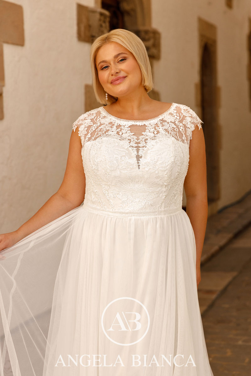 Menyasszonyi ruhák - Angela Bianca Amorosa plus size c