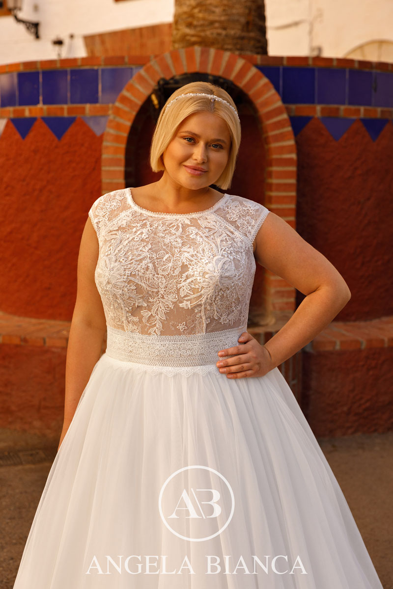Menyasszonyi ruhák - Angela Bianca Amorosa plus size c