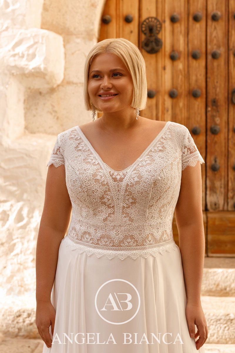 Menyasszonyi ruhák - Angela Bianca Amorosa plus size c