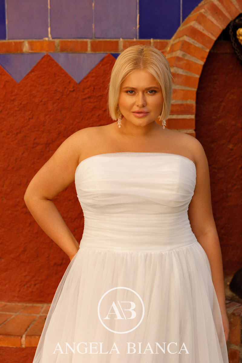 Menyasszonyi ruhák - Angela Bianca Amorosa plus size c